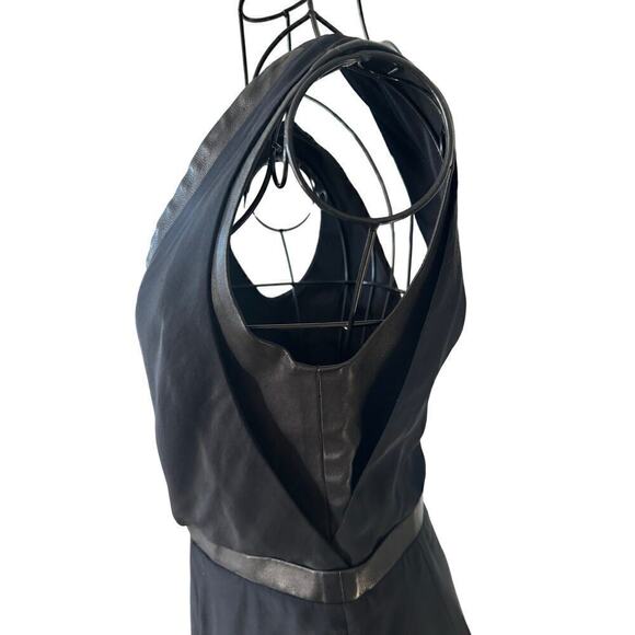 Rag & Bone Silk and Leather Mini Dress Size 0 - Picture 3 of 7